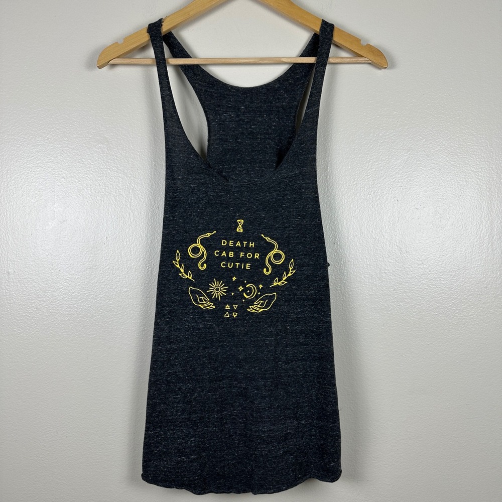 Death Cab for Cutie Royal Apparel Women's XL Tank Top Charcoal Graphic Racerback